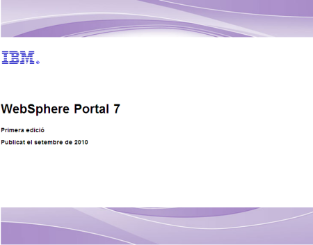 IBM Websphere Portal 7 Documentació en català