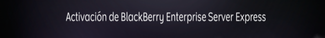 BlackBerry Enterprise Server Express