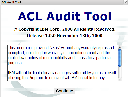 ACL Audit Tool