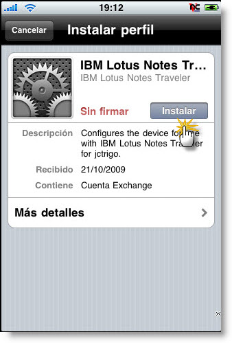 Image:Configurando Lotus Traveler 8.5.1 en nuestro iPhone