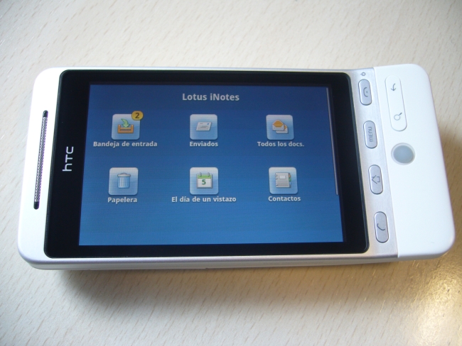 Lotus iNotes 8.5.1 en HTC Hero