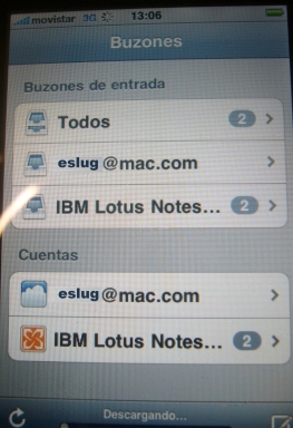 Lotus Traveler en el iPhone OS4