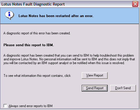 Image:Lotus Notes Fault Diagnostic Report 8.5.2