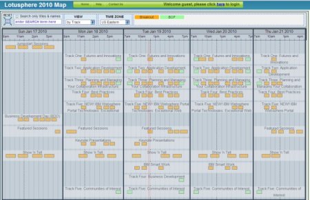 Mapa Visual Lotusphere 2010