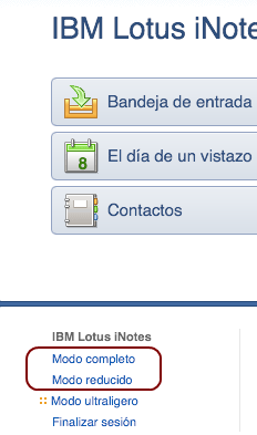 iNotes Modo Completo en el iPad