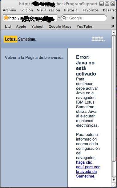Image:Problema Java de acceso a Domino Web Access Ultralite