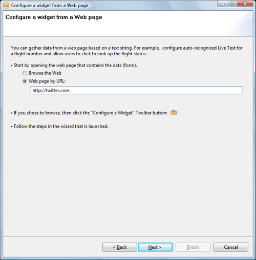 Image:Contextual Widget para Twitter How To