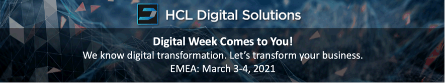 Image:HCL Digital Week comes to you - 3 y 4 de marzo
