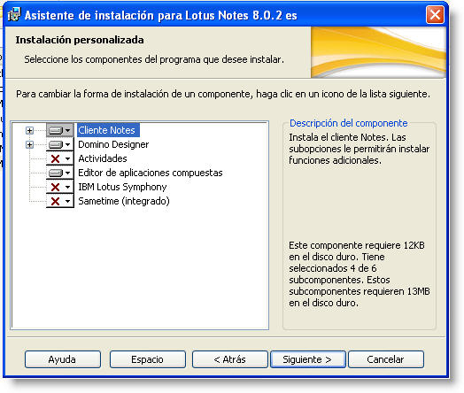 Image:IBM Lotus Notes, Domino Designer and Admin 8.0.2 Windows XP and Vista Spanish(C1MZ3ES)