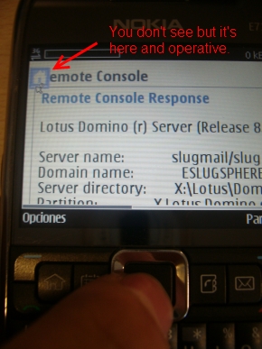 Remote Console en Nokia E71