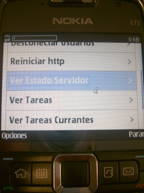 Remote Console en Nokia E71