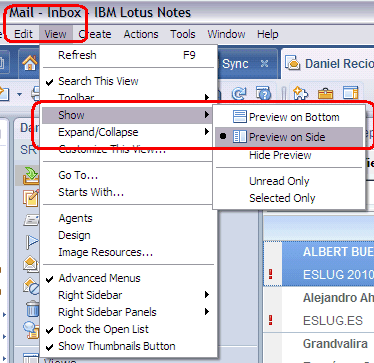 Image:Lotus Notes 8.5.2 recordatorio novedades