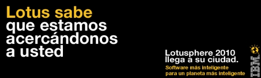 Inscripción evento Lotusphere 2010