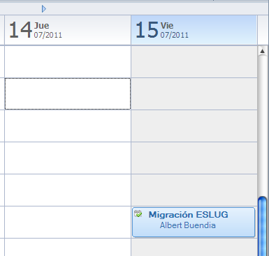 Anuncio de Actividad Lotus Notes Agenda