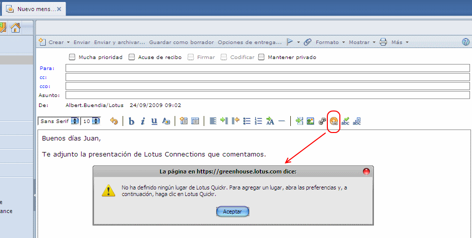 Integración Lotus Quickr