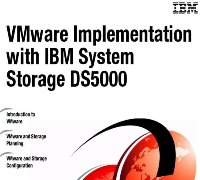 VMware Implemantation with IBM System Storage DS5000